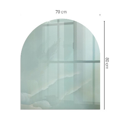 Glass hearth for log burner Delicate marble pattern