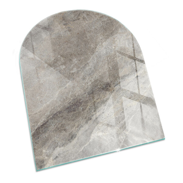 Glass hearths for wood burners Natural stone pattern