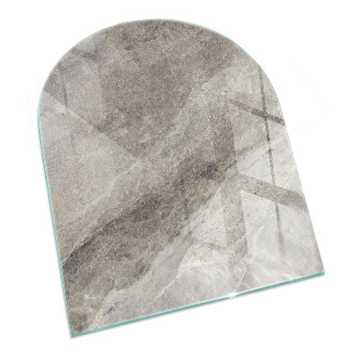 Glass hearths for wood burners Natural stone pattern