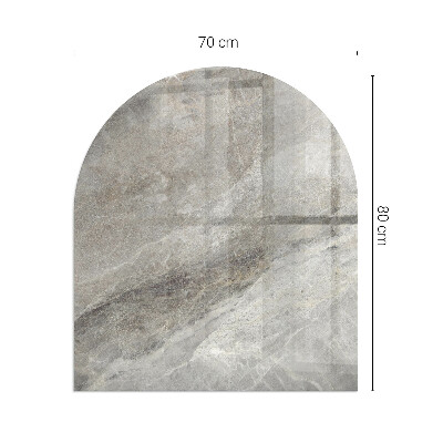 Glass hearths for wood burners Natural stone pattern