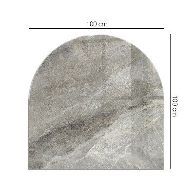 Glass hearths for wood burners Natural stone pattern
