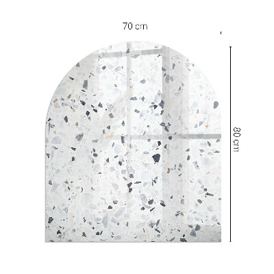 Glass hearth for log burner Stone pattern with particles