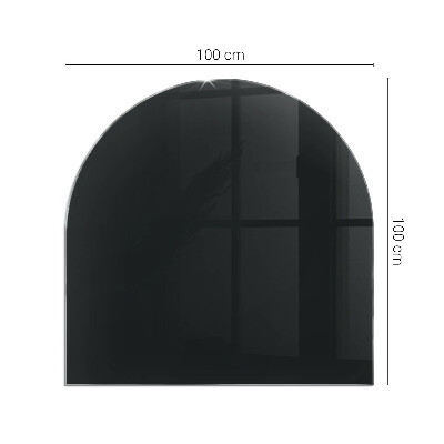 Glass hearths for wood burners Color Dark graphite