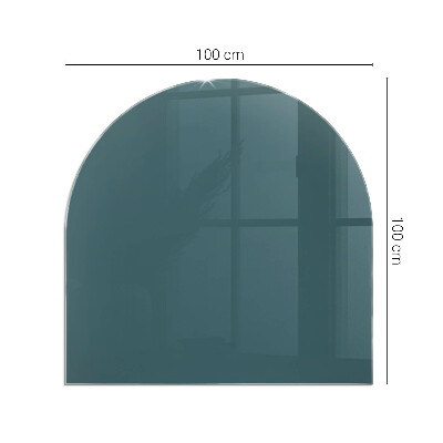 Glass hearth for log burner Sea Color