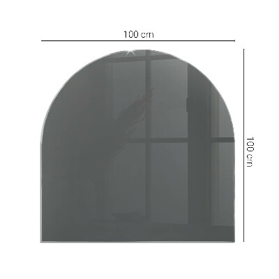Glass hearths for wood burners Color Gray-brown