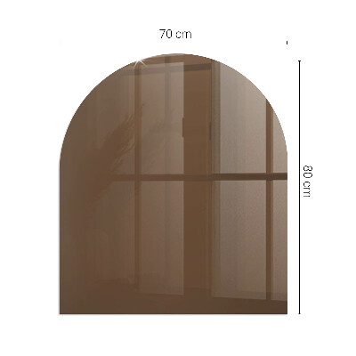 Glass hearth for log burner Color Brown