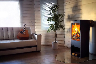 Glass hearth for log burner Color Brown