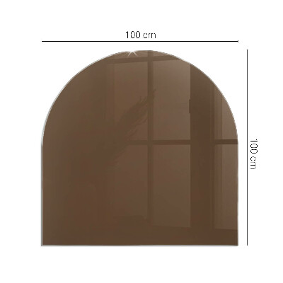 Glass hearth for log burner Color Brown