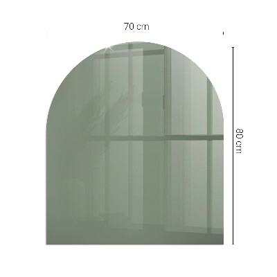 Glass hearth for log burner Color Olive
