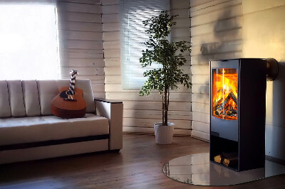 Glass hearths for wood burners Color Beige