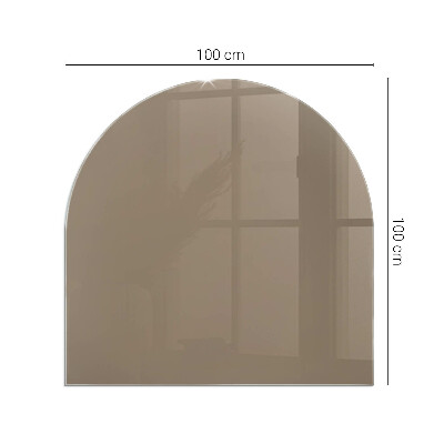 Glass hearth for log burner Color Brown