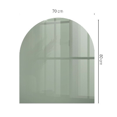 Glass hearths for wood burners Color grey-green