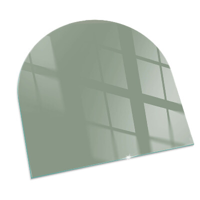 Glass hearths for wood burners Color grey-green