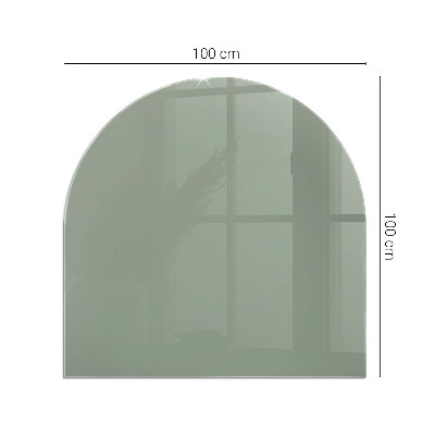 Glass hearths for wood burners Color grey-green
