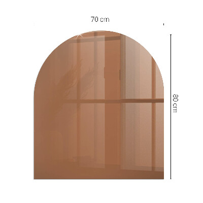Glass hearth for log burner Color Brown