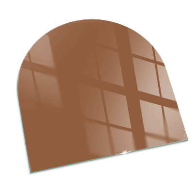Glass hearth for log burner Color Brown