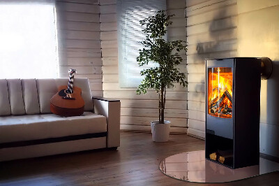 Glass hearths for wood burners Color Pink