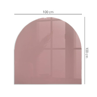 Glass hearths for wood burners Color Pink