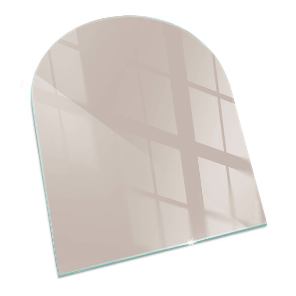 Glass hearth for log burner Color: Light brown