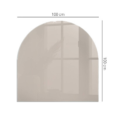 Glass hearth for log burner Color: Light brown
