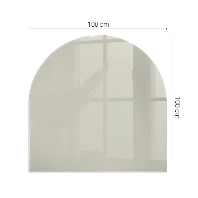 Glass hearths for wood burners Color Light cream