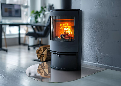 Glass hearth for log burner Color Light purple