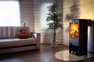Glass hearths for wood burners Color Beige