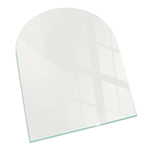 Glass hearths for wood burners Ivory color