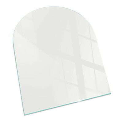 Glass hearths for wood burners Ivory color