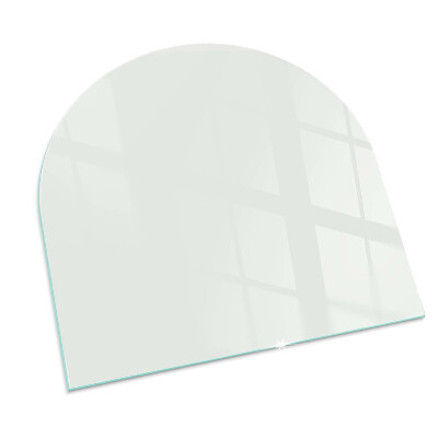Glass hearths for wood burners Ivory color
