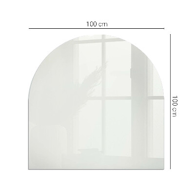 Glass hearths for wood burners Ivory color