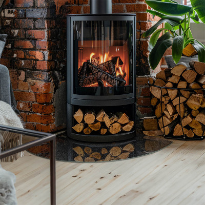 Glass hearth Natural stone texture
