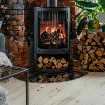 Glass hearth Three-dimensional geometry