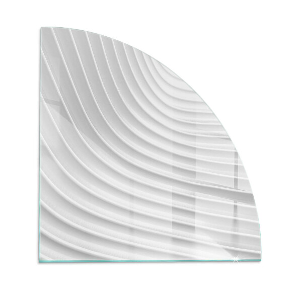 Glass hearth for wood stove Waves of delicate lines