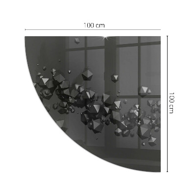 Glass hearth Abstract cloud of solids