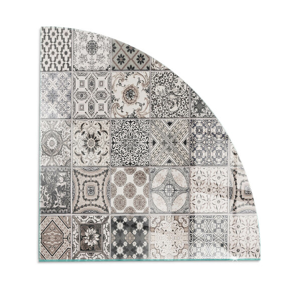 Glass hearth for wood stove Decorative tile patterns