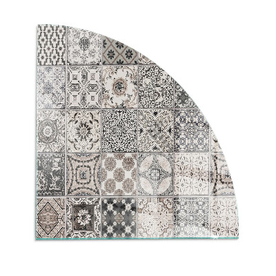 Glass hearth for wood stove Decorative tile patterns