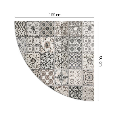 Glass hearth for wood stove Decorative tile patterns