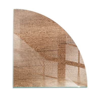 Glass hearth for wood stove Natural wood pattern