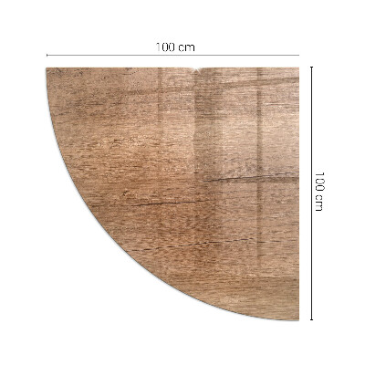 Glass hearth for wood stove Natural wood pattern
