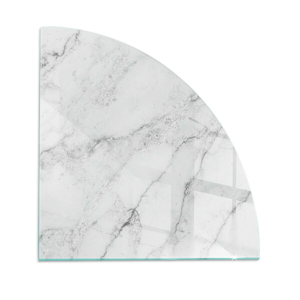 Glass hearth Marble pattern with veins