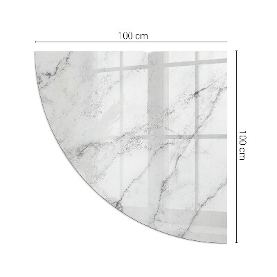 Glass hearth Marble pattern with veins