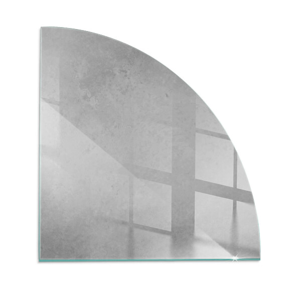 Glass hearth for wood stove Concrete texture with effect