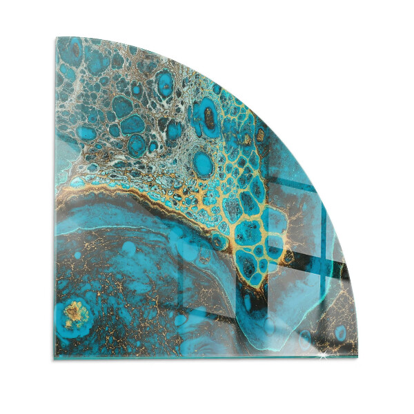 Glass hearth Abstract organic pattern