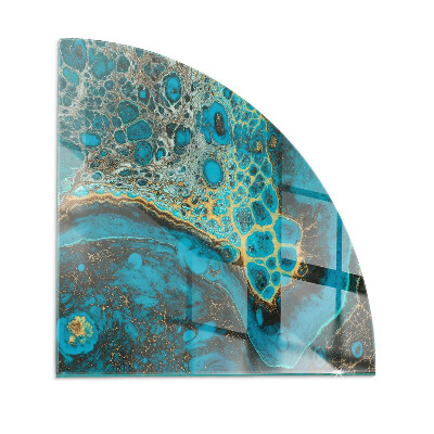Glass hearth Abstract organic pattern