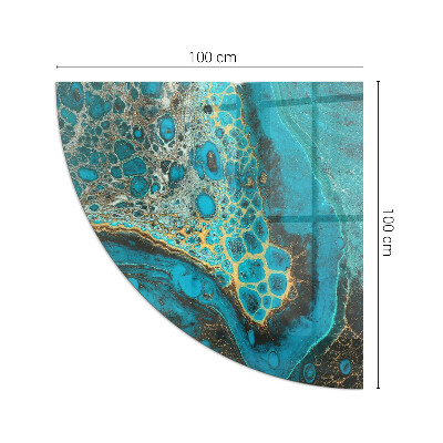 Glass hearth Abstract organic pattern