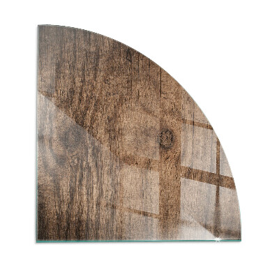 Glass hearth Natural wood pattern