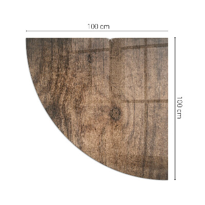 Glass hearth Natural wood pattern