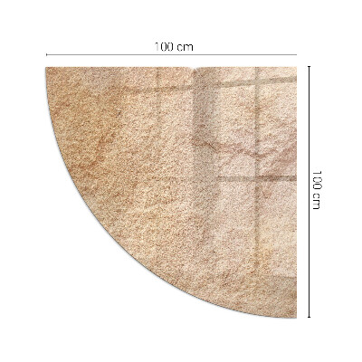 Glass hearth for wood stove Natural stone texture