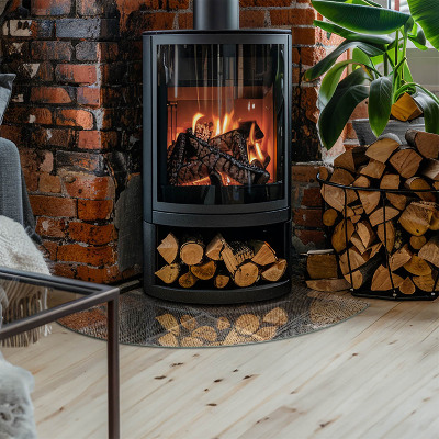 Glass hearth Pattern of perforated sheet metal